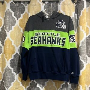 Seattle Seahawks Gray and Blue Hoodie